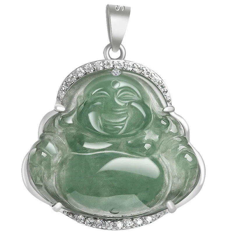 Laughing Buddha Jade Necklace for Luck and Prosperity | Healing Sounds - Image 6