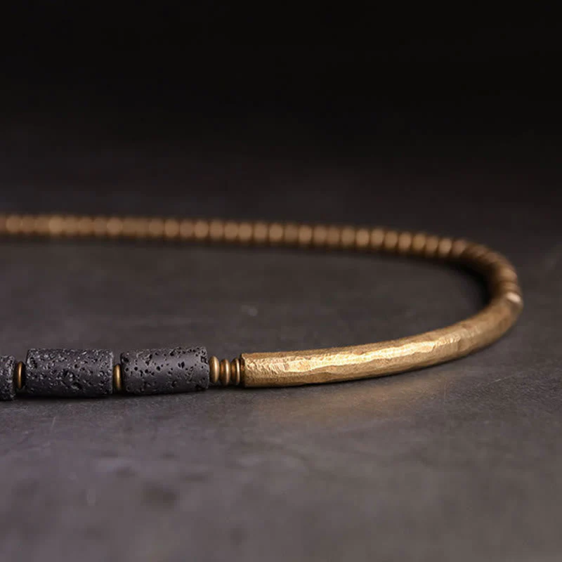6mm Lava Rock Copper Multi-turn Wrap Spiritual Bracelet - Image 11