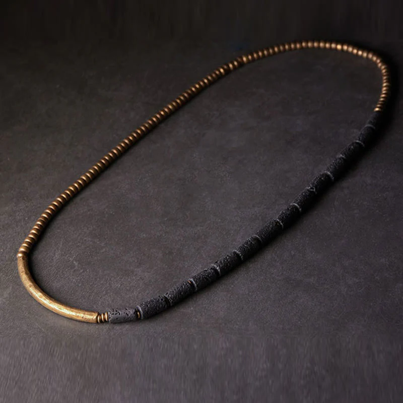 6mm Lava Rock Copper Multi-turn Wrap Spiritual Bracelet - Image 3