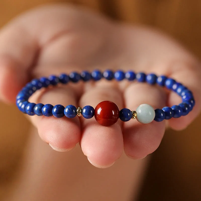 4mm Lazurite Bracelet for Meditation and Serenity - Image 10