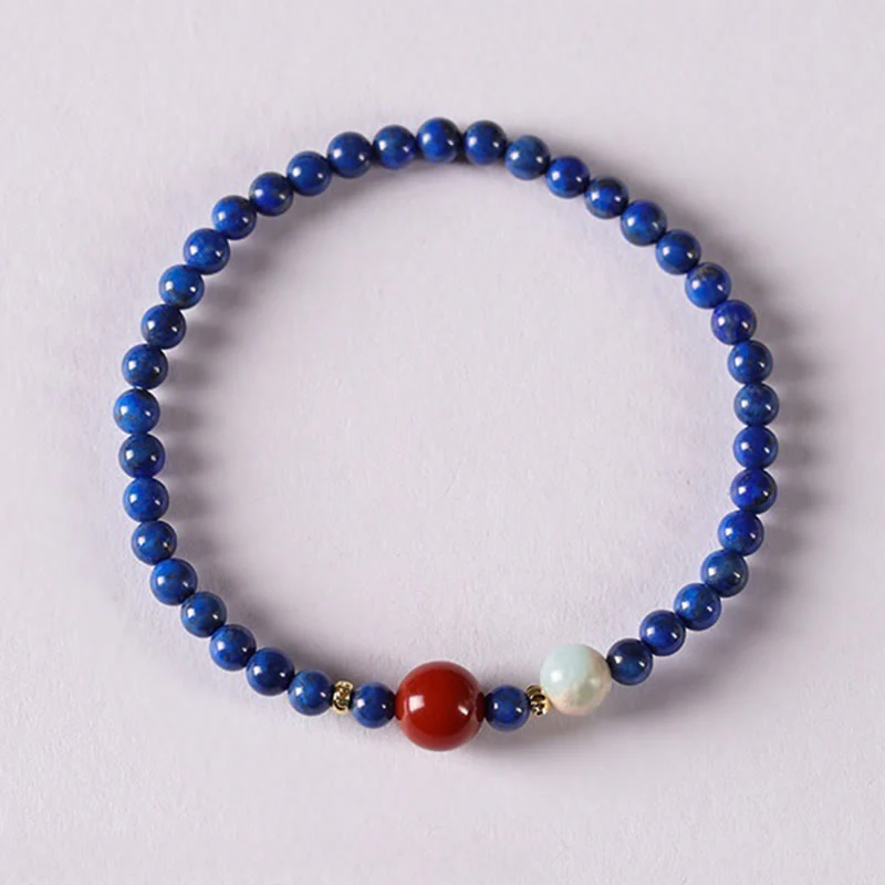4mm Lazurite Bracelet for Meditation and Serenity - Image 11