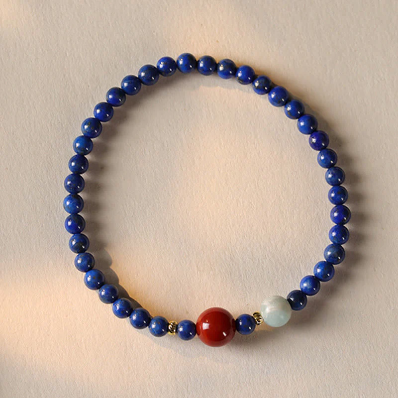 4mm Lazurite Bracelet for Meditation and Serenity - Image 2