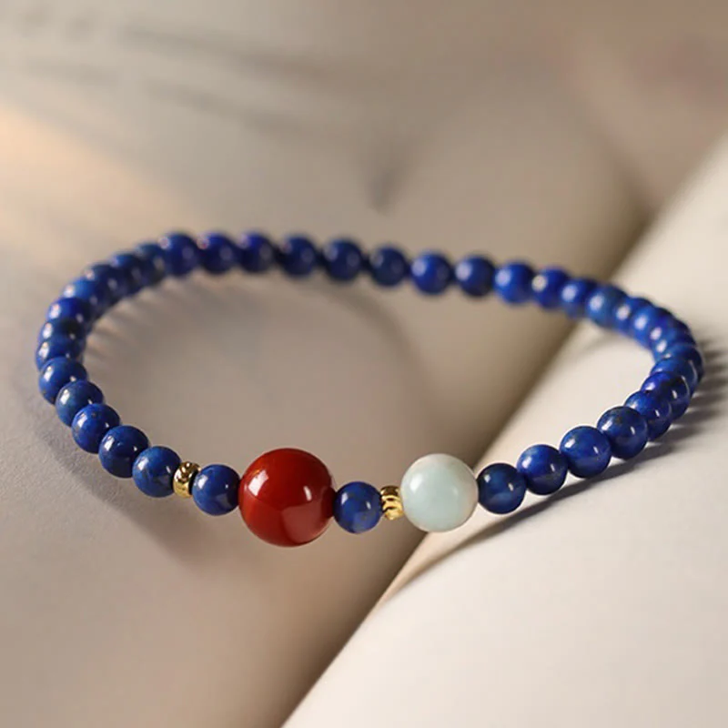 4mm Lazurite Bracelet for Meditation and Serenity - Image 4