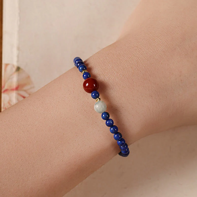 4mm Lazurite Bracelet for Meditation and Serenity - Image 5