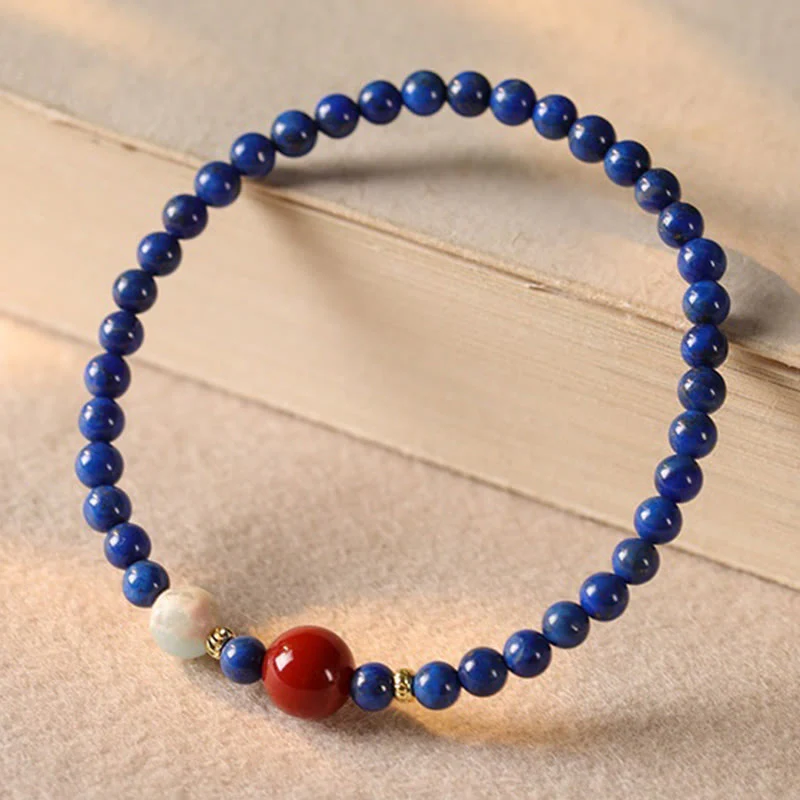 4mm Lazurite Bracelet for Meditation and Serenity - Image 7