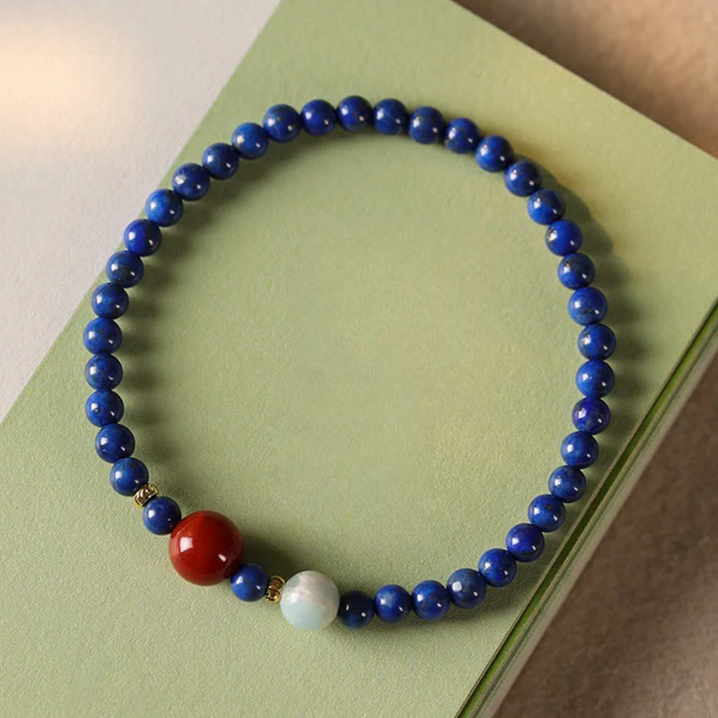 4mm Lazurite Bracelet for Meditation and Serenity - Image 8