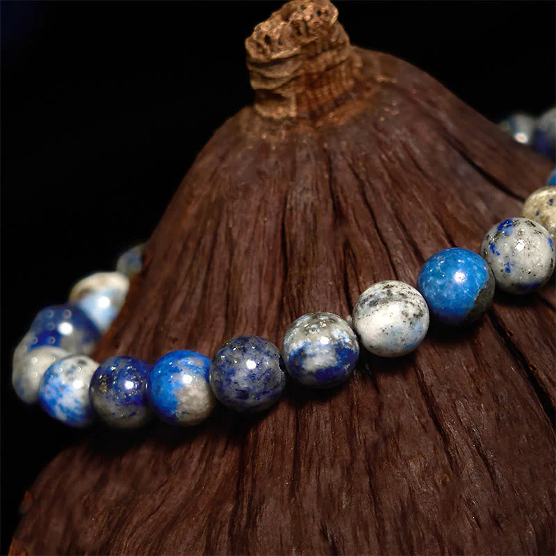 Naturally Mindful 8mm Lazurite Self-Care Bracelet - Image 8