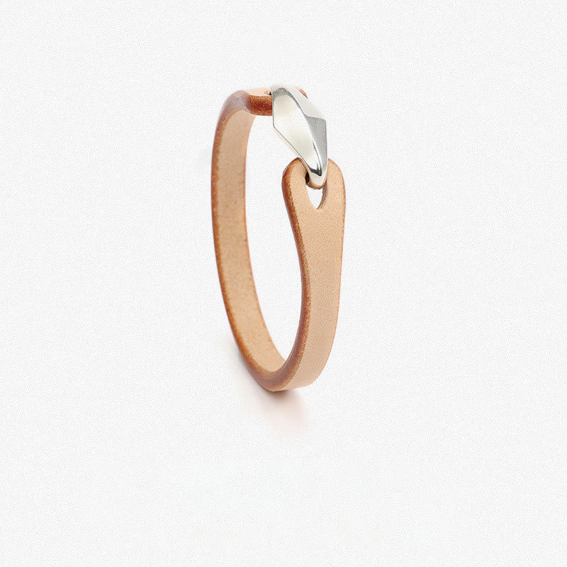 Unisex Leather Multi-turn Protection Bracelet with Silver - Image 12