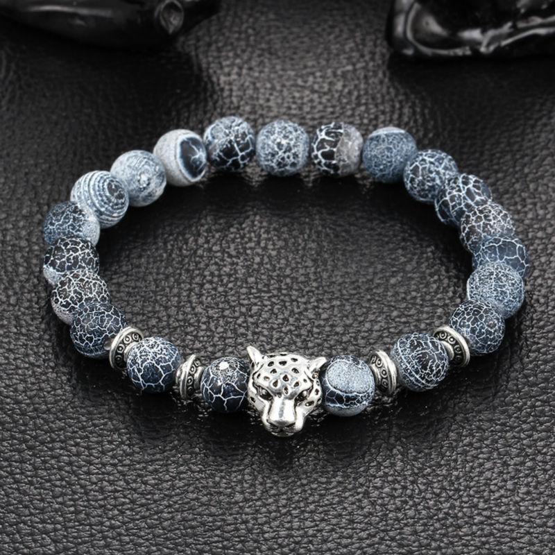 Leopard Charm Natural Stone Beads Bracelet - Image 11