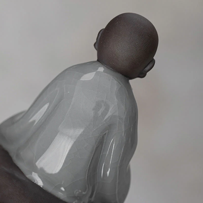 Little Zen Monk Ceramic Tea Strainer | Meditation Buddha Statue - Image 20