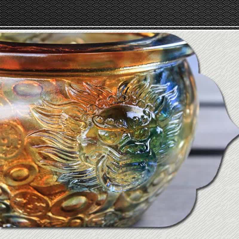 Handmade Liuli Crystal Treasure Bowl for Zen Home Decor - Image 15