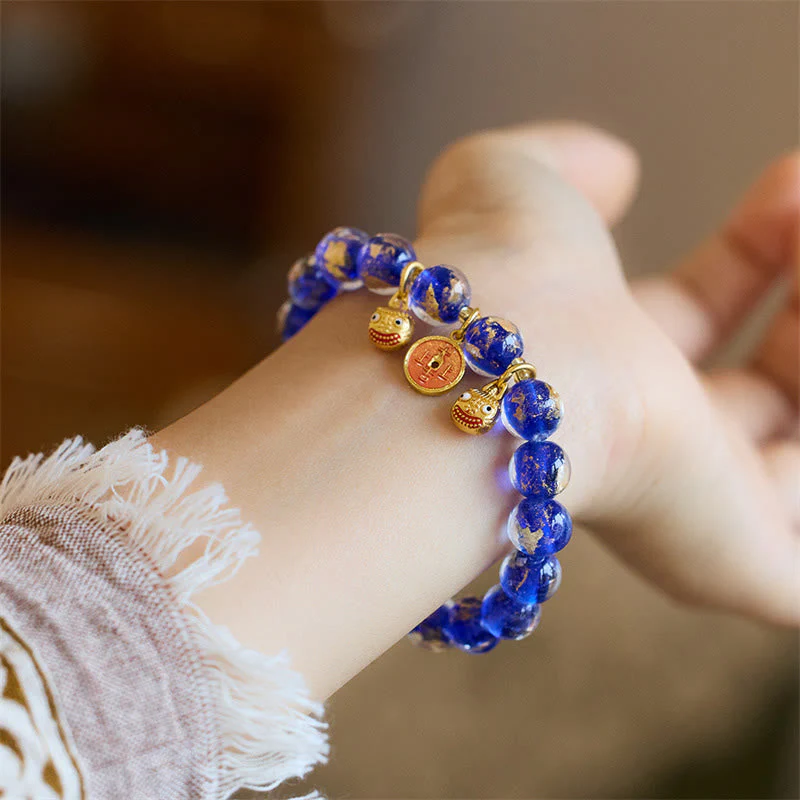 10mm Liuli Glass Fortune Bracelet For Good Luck Charm - Image 10