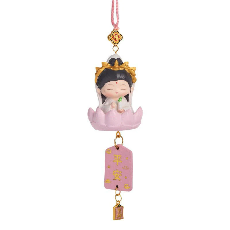 Lotus Avalokitesvara Buddha Fu Car Hanging 34cm - Image 4