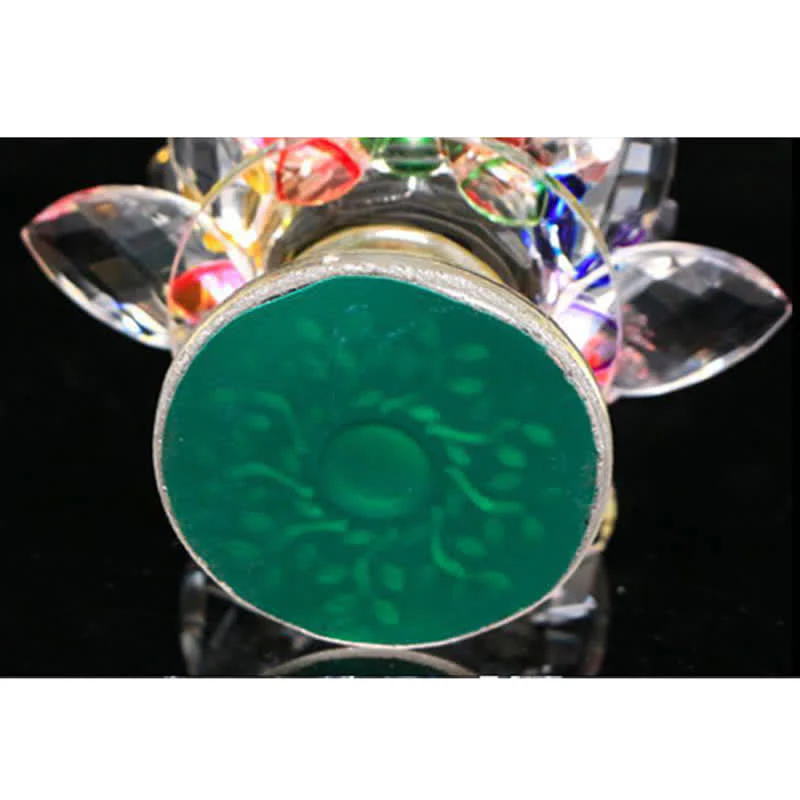 Lotus Flower Crystal Candle Holder | Spiritual Home Accent - Image 5
