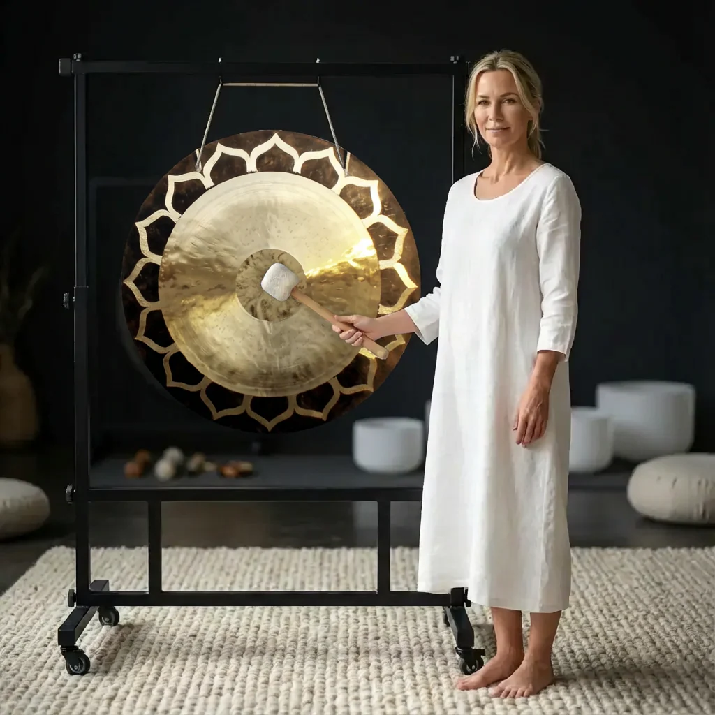 14 to 48 Inch Flower Lotus Wind Gong Instrument - Image 3