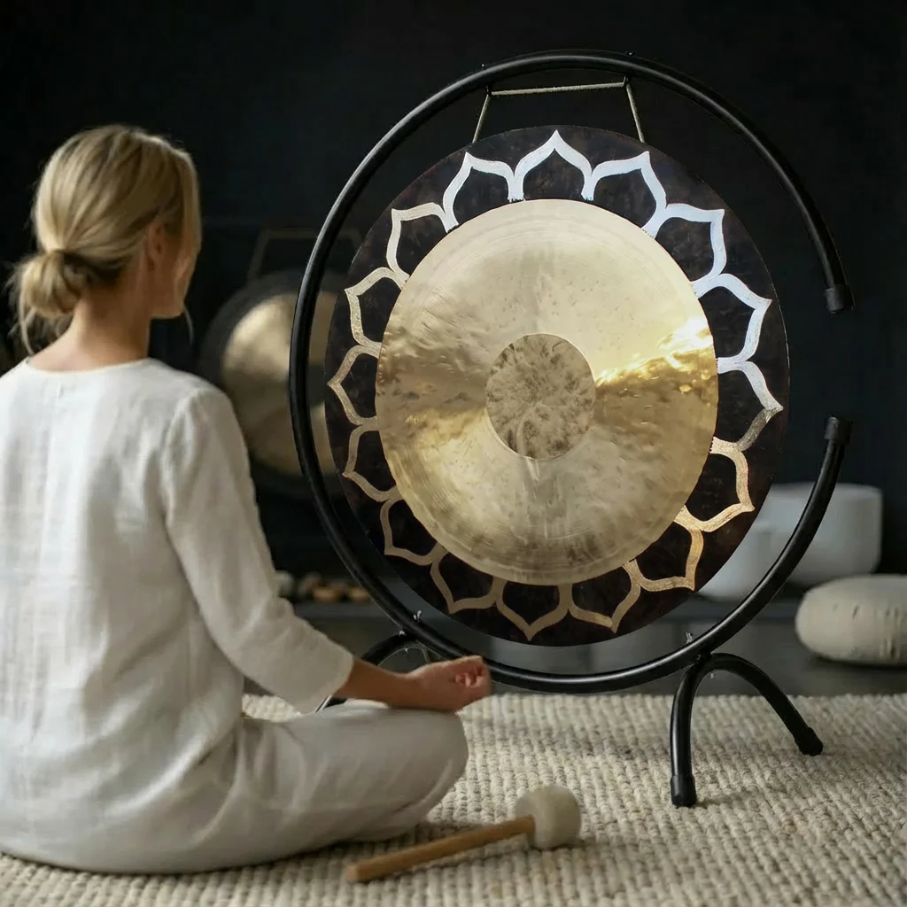 14 to 48 Inch Flower Lotus Wind Gong Instrument - Image 4