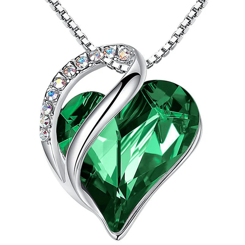 Love Heart Birthstone Healing Energy Necklace Pendant - Image 9