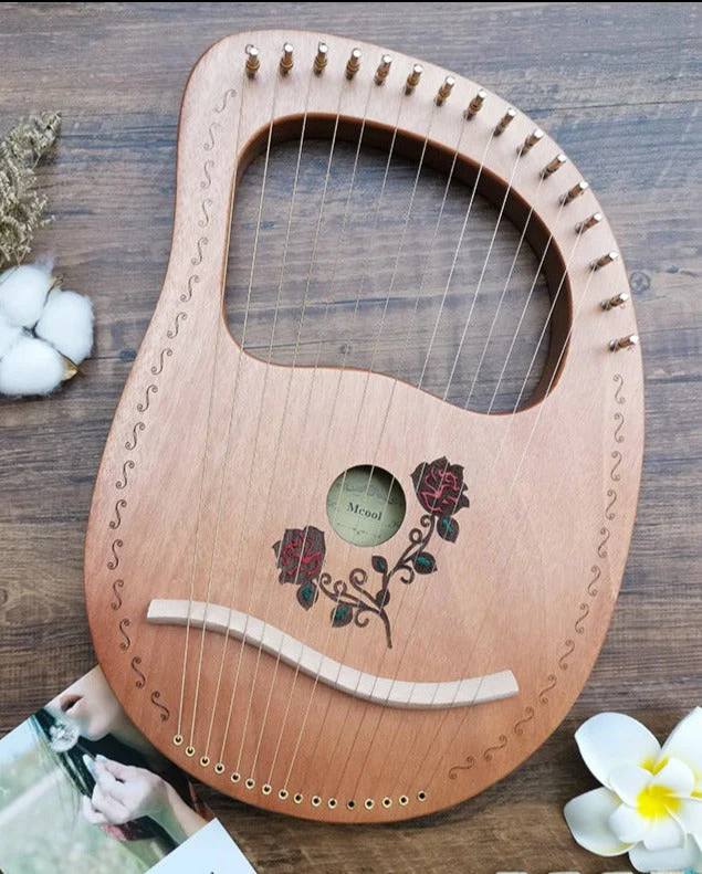 16-String Lyre Harp Instrument for Beginners - Image 3