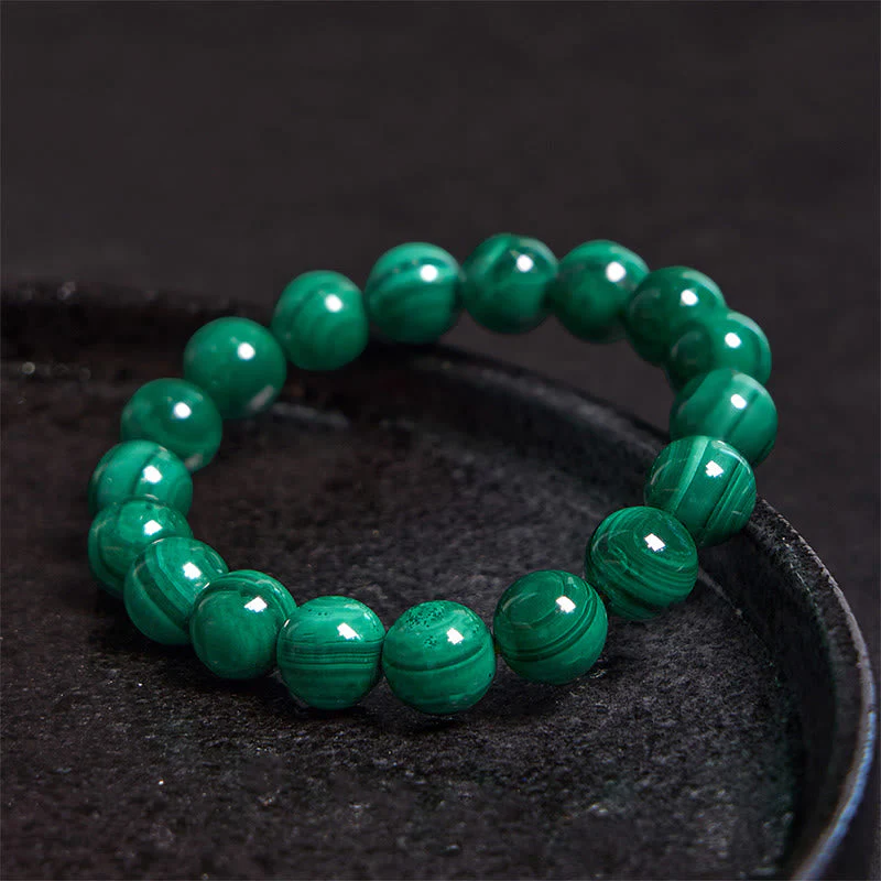 10mm Malachite Protection Bracelet for Calmness - Image 10