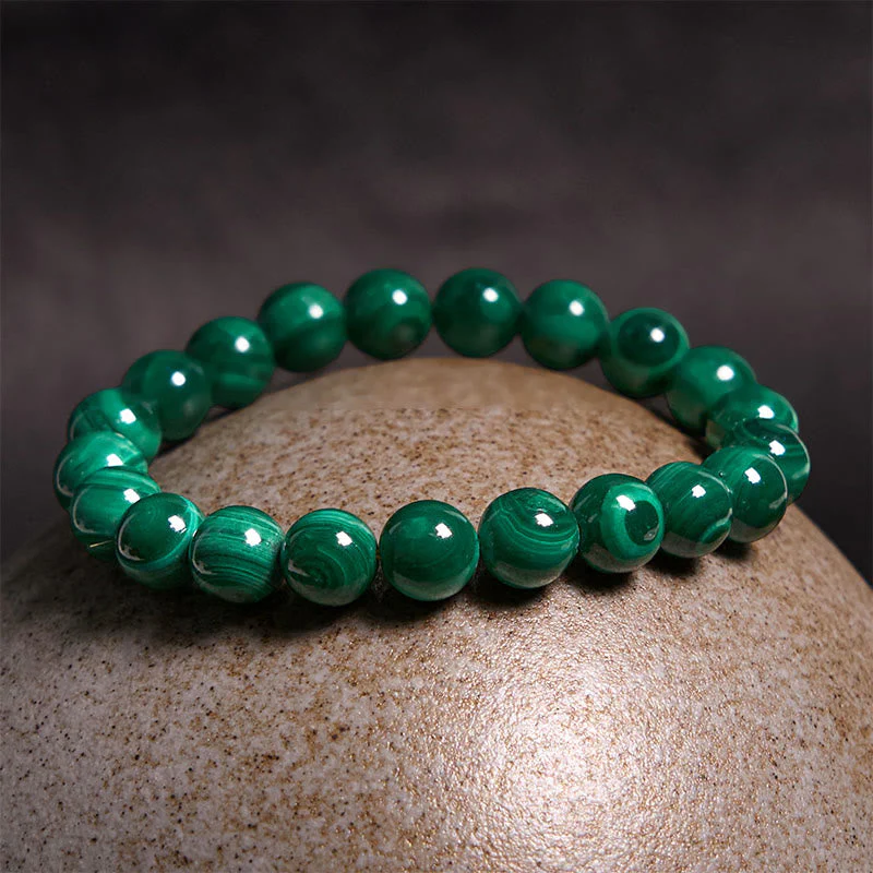 10mm Malachite Protection Bracelet for Calmness - Image 11