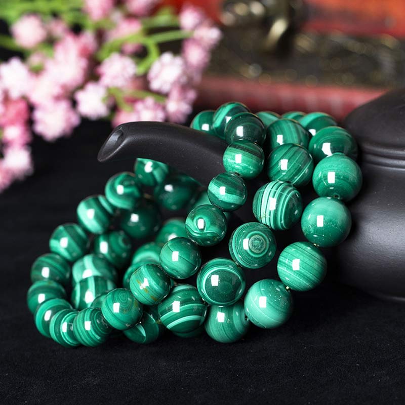 10mm Malachite Protection Bracelet for Calmness - Image 13