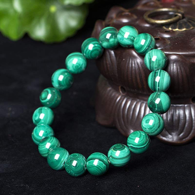 10mm Malachite Protection Bracelet for Calmness - Image 14
