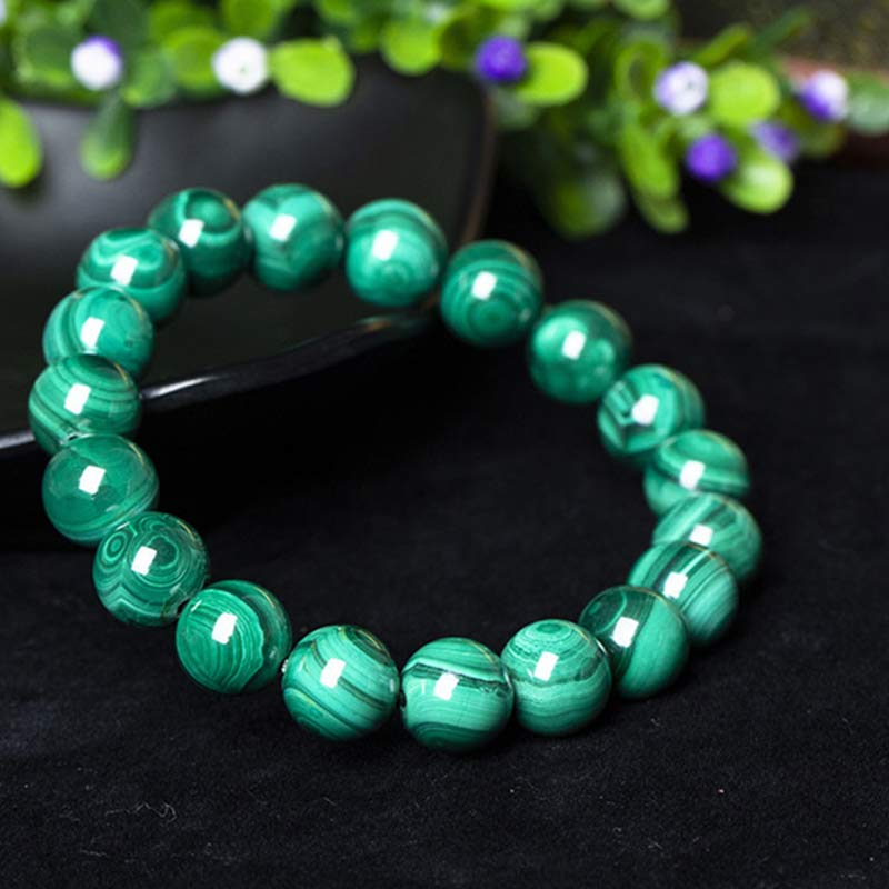 10mm Malachite Protection Bracelet for Calmness - Image 17