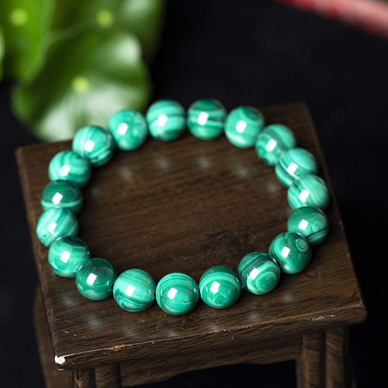 10mm Malachite Protection Bracelet for Calmness - Image 18