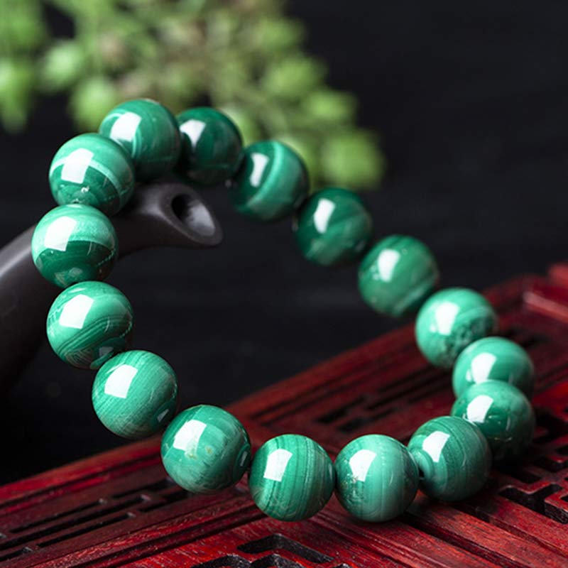 10mm Malachite Protection Bracelet for Calmness - Image 19