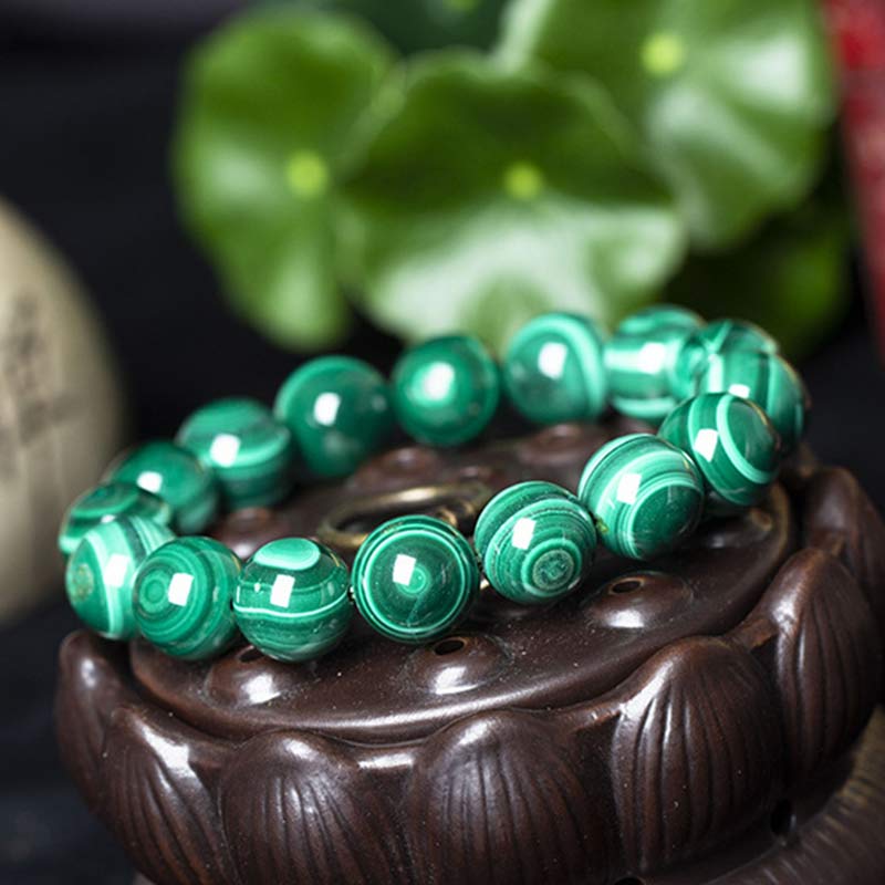 10mm Malachite Protection Bracelet for Calmness - Image 22