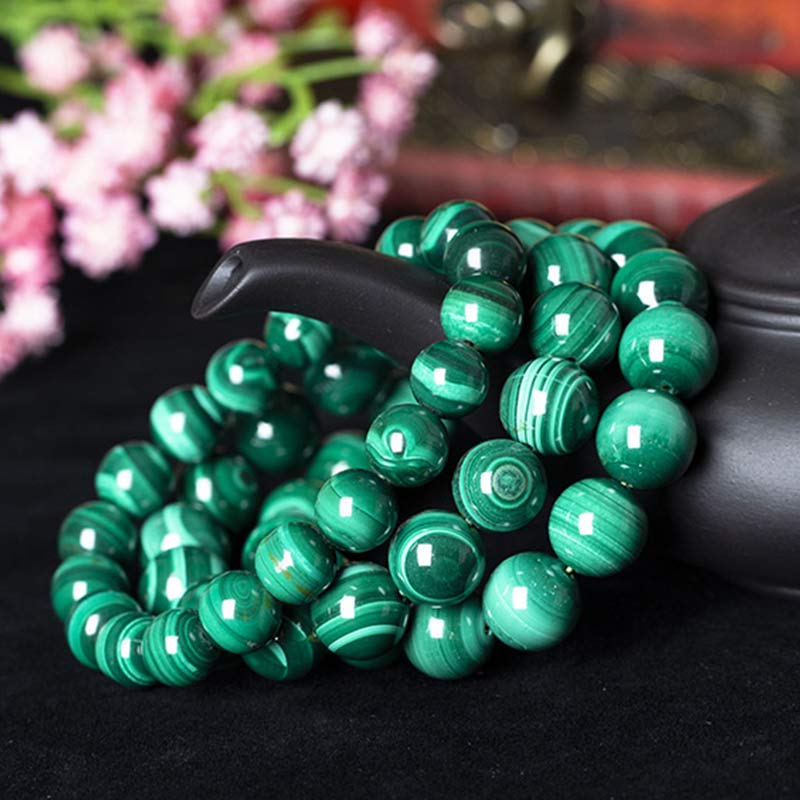 10mm Malachite Protection Bracelet for Calmness - Image 24