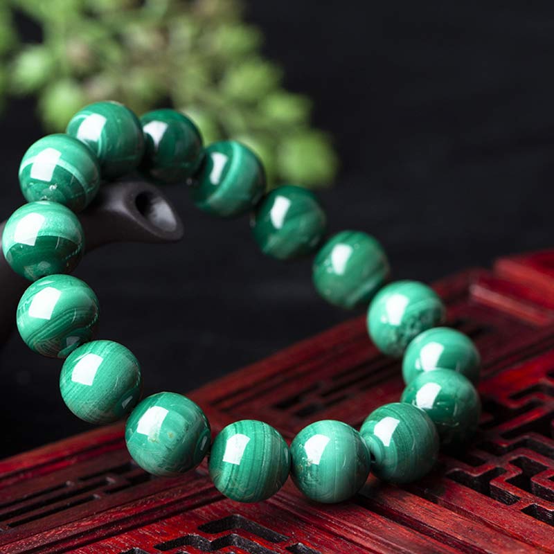 10mm Malachite Protection Bracelet for Calmness - Image 25