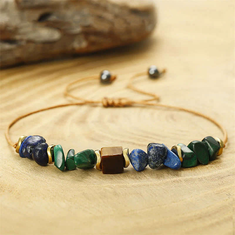 Malachite & Tiger Eye Positive Vibes Bracelet - Image 4