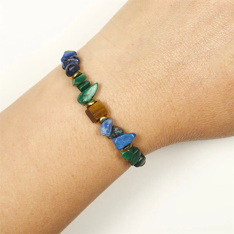 Malachite & Tiger Eye Positive Vibes Bracelet - Image 6