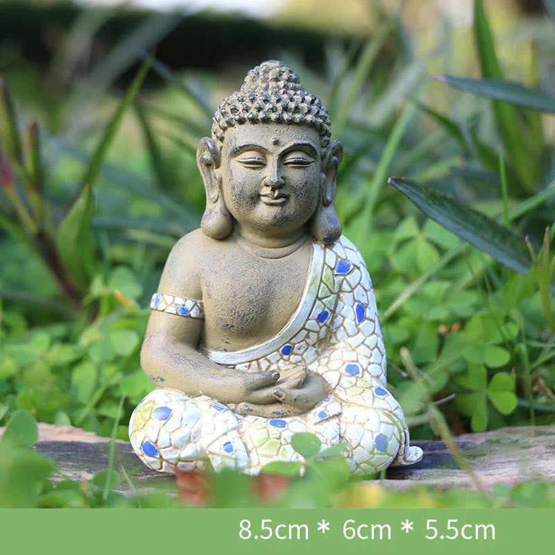 Meditating Zen Buddha Resin Statue for Serenity & Calm - Image 11