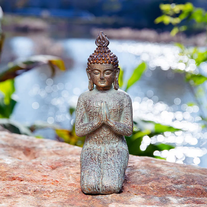 Meditating Zen Buddha Resin Statue for Serenity & Calm - Image 13