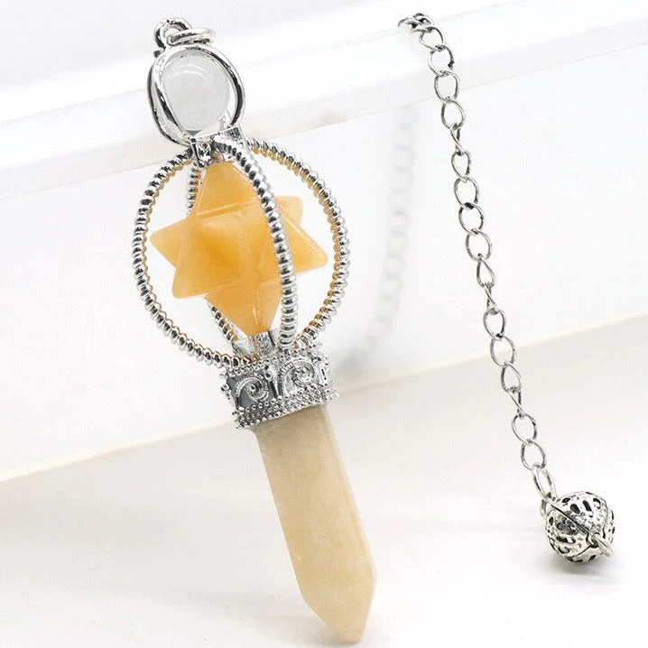 Merkaba Crystal Pendulum for Divination and Dowsing - Image 11