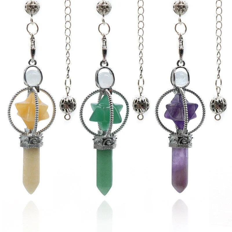 Merkaba Crystal Pendulum for Divination and Dowsing - Image 3