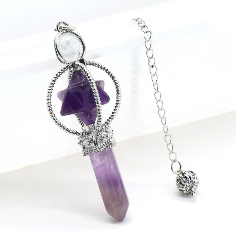 Merkaba Crystal Pendulum for Divination and Dowsing - Image 5