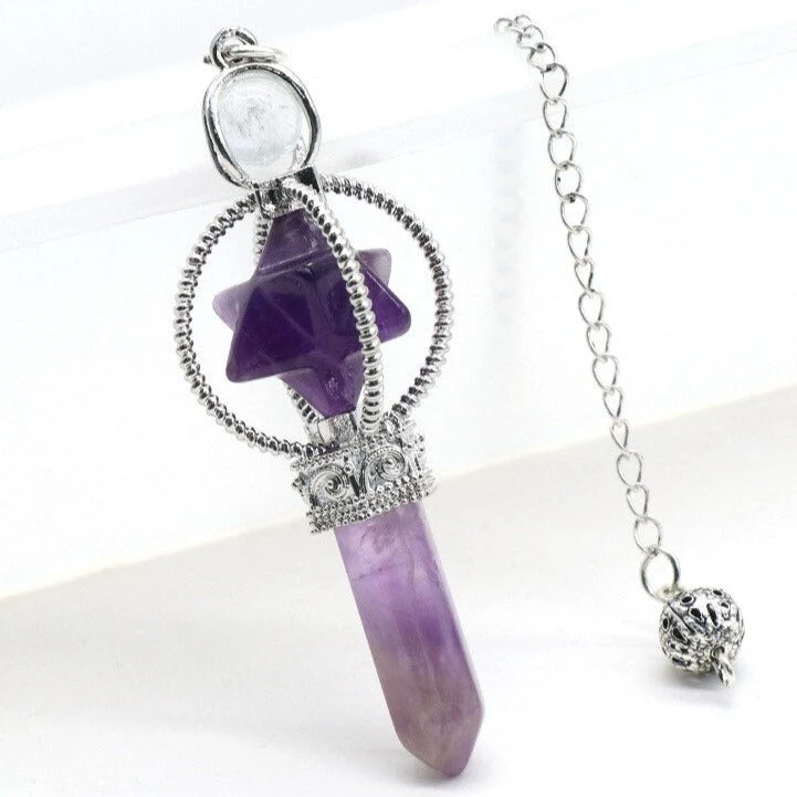 Merkaba Crystal Pendulum for Divination and Dowsing - Image 9