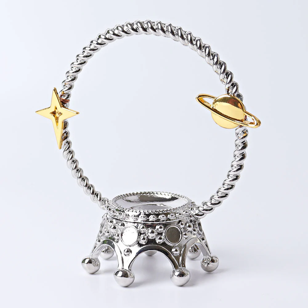 4.3 inch Metal Crown Crystal Display Stand - Image 2