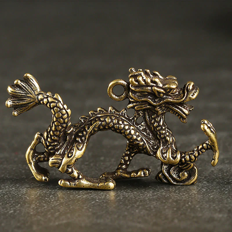 Mini Brass Dragon Home Decoration | Luck & Protection - Image 2