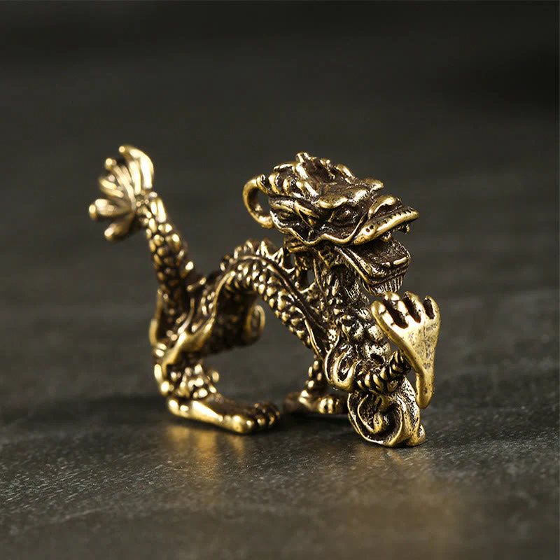 Mini Brass Dragon Home Decoration | Luck & Protection - Image 3