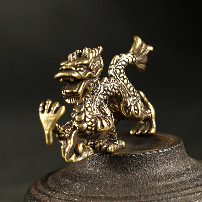 Mini Brass Dragon Home Decoration | Luck & Protection - Image 5