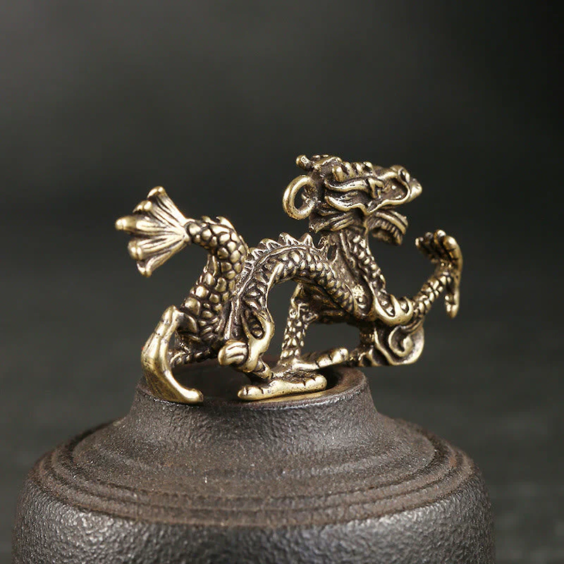 Mini Brass Dragon Home Decoration | Luck & Protection - Image 6