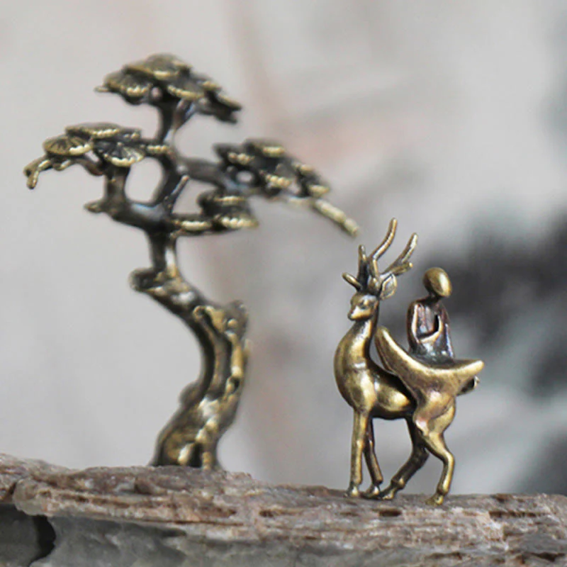 Mini Buddha Statue Set | Metal Meditation Monk Décor - Image 8