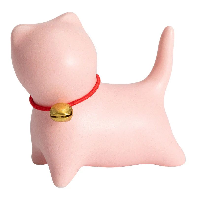Mini Ceramic Cat Tea Pet | Sitting & Standing Figurine 5cm - Image 10