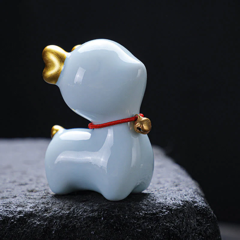 Mini Ceramic Deer Tea Pet Figurine for Spiritual Decor - Image 10