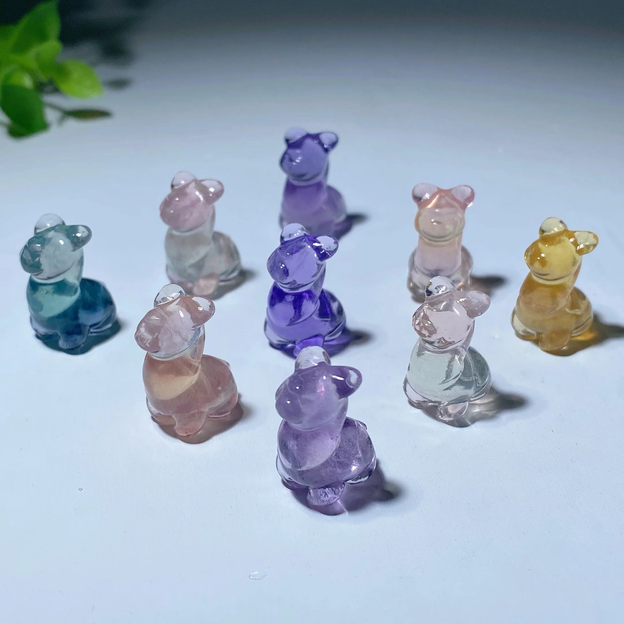 Mini Fluorite Crystal Animal Carvings 12-20mm for Healing - Image 11
