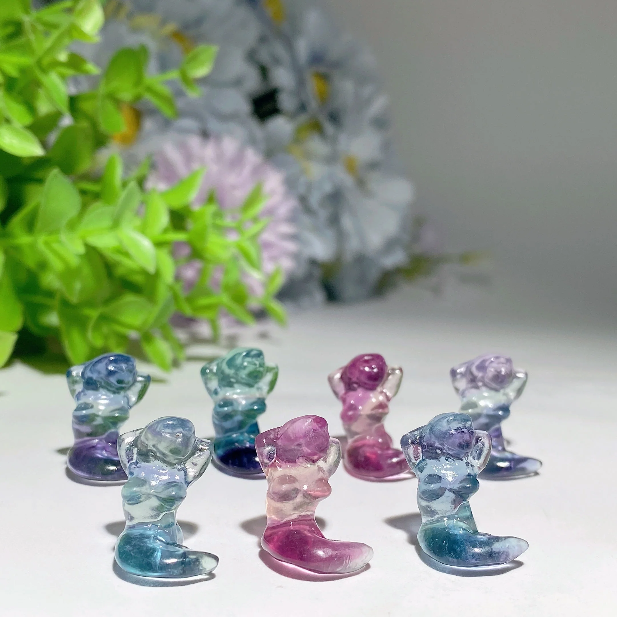 15-20mm Mini Fluorite Crystal Figurines for Healing Display - Image 7